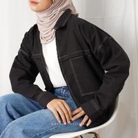Gambar Ghanimi - Everly Jacket / Jaket Polos / Jaket Casual Formal / Outer Polos / Jaket Motor dari Queensha Gallerry undefined 5 Tokopedia