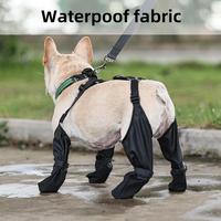Gambar S Size Soft French Bulldog Shoes Adjustable Waterproof Dog Boot Legging Non-Slip Breathable Dog Shoes Pet Paws Protector Durable dari GROSIR MOTIFFIRHI TERBARUU undefined 5 Tokopedia