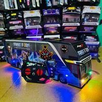 Gambar Miniatur bus telolet basuri remot control,mainan mobil bus telolet lengkap aksesoris lampu dari aliyahhusna undefined 5 Tokopedia