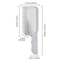 Gambar Fading Comb Professional Barber Clipper Blending Flat Top Hair Cutting Comb For Men Heat Resistant Fade Brush dari adibbb wustaniu_4 undefined 2 Tokopedia