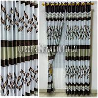 Gambar Gorden Jendela Pintu Kamar Motif Minimalis Terbaru Bahan Blackout Glossy Model Semokring Bulat dari blaciaga_id undefined 5 Tokopedia