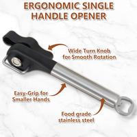 Gambar 2Pcs Manual Can Opener Smooth Edge Safe Cut Can Opener Stainless Steel Side Cut Multipurpose Bottle Opener Home Kitchen Tool dari Mudari Shop undefined 3 Tokopedia