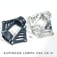 Gambar Kupingan Breket Lampu Pesek Cnc As 31 33 41 Gl Megapro Ninja Vixion Byson Hitam Chrome dari linakuu undefined 4 Tokopedia