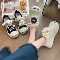 Gambar Sepatu Kets Sekolah Hitam Putih Sneakers Flat Olahraga Fashion Wanita Perempuan Tali Import Premium Korea Lucu Kasual Kekinian Terbaru Sol Karet Korean Style Casual Black Canvas Sport Shoes - Ukuran 35 36 37 38 39 40 dari flat shoes girl undefined 1 Tokopedia