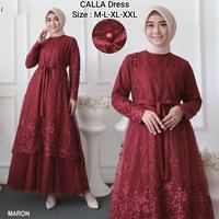 Gambar (NEW) A Dress - Baju Gamis Dress BUSUI Brukat Brokat Mutiara Remaja Wanita Perempuan Ibu Muslim Muslimah Ukuran M L XL XXL Untuk Acara Pesta Kondangan Akad Nikah Nikahan Seragaman Bridemaids Dress Premium Warna MERAH RED MARUN MARON MAROON TUA dari edisimantap undefined 2 Tokopedia