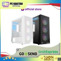 Gambar PCCOOLER CASING C3 B310 M-ATX MESH GAMING CASE FREE 4 FAN RGB - Black - Black dari PC Rakitan Official undefined 1 Tokopedia