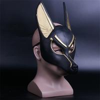 Gambar [Funny] Egyptian Anubis Cosplay Face Mask PVC Wolf Head helmet dari Marmion Market undefined 4 Tokopedia