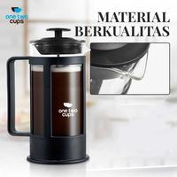 Gambar press Teko Kopi teh susu One Two Cups French Press Plunger Coffee Maker Pot - FN35 Stainless Steel Alat Kaca - Hitam, 600 ml dari ARZINDONESIA undefined 2 Tokopedia