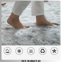 Gambar Karpet Bulu Matras Non-Slip Ruang Tamu Size 80 x 160 cm - Gray BEST SELLER dari ASWA GROUP undefined 5 Tokopedia