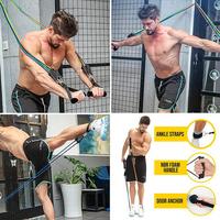 Gambar Resistance Bands Set Exercise Bands with Door Anchor Legs Ankle Straps for Resistance Training Physical Therapy Home Workouts dari iibbuuhheerrnniiiii undefined 5 Tokopedia