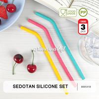 Gambar Sedotan Silicone Set Isi 3 pcs Sedotan Silikon Food Grade Sedotan Minuman Silicone Set Isi 3 pcs Silicone Straw (8005418) dari maradonanih undefined 1 Tokopedia