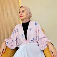 Gambar OUTER KIYOWO//Outer Rayon Premium//Outer lengan balon//outer kece//outer lucu korean style//outer croptop Oversize Wanita Muslim Cardigan Baju Motif Kardigan dari Kurnia Belia undefined 2 Tokopedia