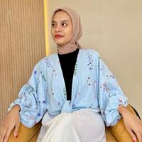 Gambar OUTER KIYOWO//Outer Rayon Premium//Outer lengan balon//outer kece//outer lucu korean style//outer croptop Oversize Wanita Muslim Cardigan Baju Motif Kardigan dari Kurnia Belia undefined 5 Tokopedia