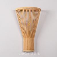 Gambar Classic Bamboo Wood Lustre Wall Sconce Lamp Rustic Ceiling Rattan Wicker Light Handmade Art Craft for Home Living Bed Room Decor dari susuki store undefined 3 Tokopedia