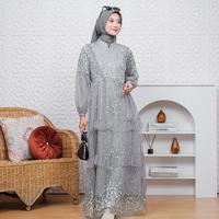 Gambar RAISHA Ayesha Dress / gamis pesta wanita muslim untuk lebaran, wisuda, kondangan full tile brokat simple tebal dan mewah D3V!! dari Vivian99 undefined 1 Tokopedia