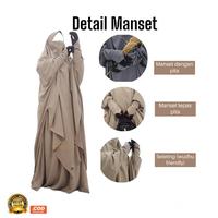 Gambar Hasna Moslem French Khimar  Set Rok Lancip khimar Simple Syari Cantik Jilbab Tangan Resleting Pita Khimar Panjang Elegan Fashion Muslimah Wudhu Friendly Kerudung Wolfis Wanita D3V!! dari Vivian99 undefined 2 Tokopedia