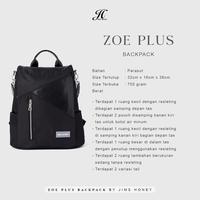 Gambar JIMS HONEY TAS RANSEL WANITA ZOE PLUS BACKPACK dari baksokabut undefined 3 Tokopedia