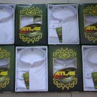 Gambar (Langsung Diproses) Baru Baju Koko Pria Bamus Atlas Putih Lengan Panjang Kancing Pria Dewasa Fashion Muslim Atasan Sholat Original | Grab/Gosend dari KremlinShop22 undefined 2 Tokopedia
