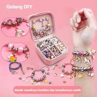 Gambar Gelang Pandora DIY Set Gelang Manik Set Gelang Cantik Anak 66PCS Perhiasan Kit Pembuat Perhiasan Perlengkapan Anak Set Gelang Lucu Kristal dari HARTINI KOSMETIK undefined 1 Tokopedia