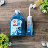 Gambar Oli Mesin Motor Matic Shell AX7 Matic Sae 10W-30 0.65L Dan Gardan 120 ML Original dari Zaf Ban Motor undefined 1 Tokopedia