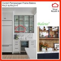 Gambar FRAME Aluminium FA 21+T GOLD Handle Pintu Kaca Lemari Kitchen Profil dari tatirohayati undefined 2 Tokopedia