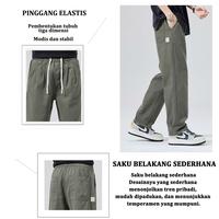 Gambar Celana Cargo Panjang Pria Korean style Regular Straight Loose Fit Celana Olahraga Cargo Pants celana Training Pria Sport Trackpants Celana jogger pria Celana kasual lurus longgar merek trendi musim semi dan musim gugur modis dan sederhana dari SE RUANG undefined 5 Tokopedia