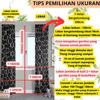 Gambar Gorden Jendela Gorden Pintu minimalis size L120cm X T225cm smokering K LP - Chain, L120xT100cm dari Berkah Saluyu undefined 4 Tokopedia