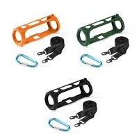 Gambar Soft Speaker Case Portable Protective Case with Shoulder Strap and Carabiner Speaker Anti-fall Shell for JBL FLIP ESSENTIAL 2 dari Lazia Store undefined 2 Tokopedia