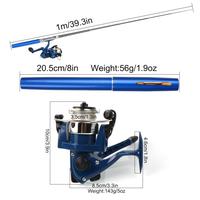 Gambar TERBARU Sougayilang joran pancing 1m mini joran teleskopik reel pancing joran ultralight joran tegek joran tegek ruas pendek joran lentur reel mini pancing set pancing set lengkap pancing pulpen mini 1 set set pancing murah set alat pancing joran pancing - Kuning dari Fatqel shop undefined 5 Tokopedia