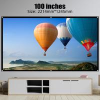 Gambar GOOJODOQ 100/80inch HD Anti-Light Curtain Projector Screen 16:9 Indoor Ultra View Portable Foldable 3D 4K Proyector Screen dari mimmen undefined 2 Tokopedia