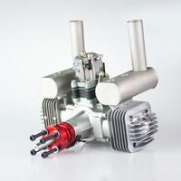 Gambar RCGF 70cc Twin Cylinder Petrol/Gasoline Engine 70CCT Dual Cylinder with Muffler/Igniton/Spark Plug for RC Model Airplane dari bemiya undefined 1 Tokopedia