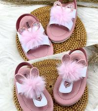 Gambar [Keren] Sendal Anak Balita model Kokop Bulu Kelinci usia 1 - 3 tahun Kaki Perempuan Bayi - Pink Kokop, 22 dari Devinapurple Store undefined 4 Tokopedia
