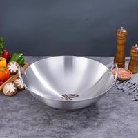 Gambar Baru Wajan Kuali Premium Tebal/Kuali Stainless Steel/Wajan Griffin Stainless - Kuali Besar Katel Anti Lengket - 43 CM dari ElegantSEHLL undefined 2 Tokopedia