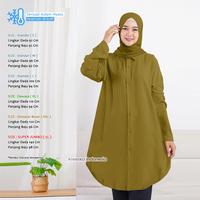 Gambar El Waqia Tunik Katun Rayon Premium Adem Kancing Depan - TWILL ~ Putih, 5L - LD 140 dari FADISTA_OLSHOP undefined 5 Tokopedia