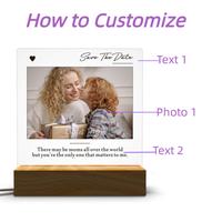 Gambar Personalized Custom Photo Text 3D Acrylic Lamp Customized Bedroom NightLight for MOM DAD LOVE Family Friend Birthday Day Gift dari mubheaem undefined 3 Tokopedia