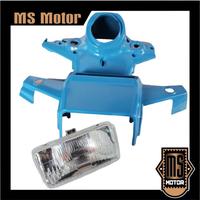 Gambar batok kepala atas bawah yamaha Alfa plus reflektor lampu warna biru dari MSmotor_NEW undefined 1 Tokopedia