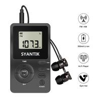 Gambar Mini Pocket Radio with Headphone USB Rechargeable AM/FM Portable Radio For Outdoor Cycling GYM Running Walking dari Rekiza Store undefined 1 Tokopedia
