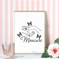 Gambar Nail Salon Quotes Makeup Wall Art Posters and Prints Nail Tech Artist Gift Fashion Art Picture Canvas Painting Nail Beauty Decor dari SUCATA gepuk3488 undefined 5 Tokopedia