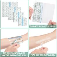 Gambar 50pcs Transparent Stretch Adhesive Bandage Waterproof Protective Second Skin Patch Film Tattoo Aftercare Repair Patch Wrap dari SUCATA gepuk3488 undefined 5 Tokopedia