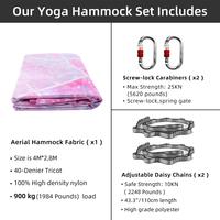 Gambar 5 Meters High-Quality Aerial Yoga Hammock Set Full Kit for Aerial Antigravity Soft Skin-Friendly Fabric Certified for Studio dari Zarinlia undefined 2 Tokopedia