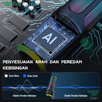 Gambar TNW K18 Microphone Condenser USB Type-C Mikrofon with RGB Dynamic Mic for PC Laptop Live Streaming Gaming Recording dari domaintense undefined 3 Tokopedia
