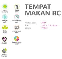 Gambar LUNCH BOX KOTAK WADAH MAKAN PLASTIK FOODSAVER 770 ML CLARIS CL 2737 dari vinashoppp02 undefined 4 Tokopedia