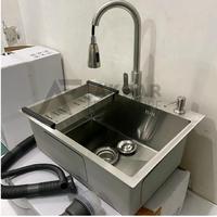 Gambar Rindubusanatulo Sink Kitchen Premium Silver/ Wastafel Dapur/ Bak Cuci Lubang Besar Paket Set Kran dari rindubusanatulo undefined 3 Tokopedia