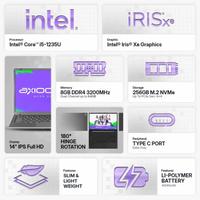 Gambar Laptop Axioo Hype 5 Gen 12 Intel Core I5 Gen 12 1235U 32Gb 512Gb Ssd 14" Fhd Ips Windows 11 Home dari zenith 89 undefined 1 Tokopedia