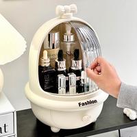 Gambar Stylish 360° Rotate Makeup Organizer Large Cosmetic Storage Box for Vanity All-In-One Dust and Water-Proof Organizer for Makeup dari Amertayan Shop undefined 2 Tokopedia