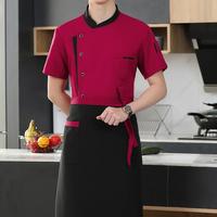 Gambar Breathable Chef Suit Professional Chef Uniform Set with Hat Apron Shirt for Hotel Kitchen Unisex Stand Collar for Restaurant dari Amaniya Shop1 undefined 4 Tokopedia