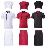 Gambar Breathable Chef Suit Professional Chef Uniform Set with Hat Apron Shirt for Hotel Kitchen Unisex Stand Collar for Restaurant dari Refikaya Shop undefined 5 Tokopedia