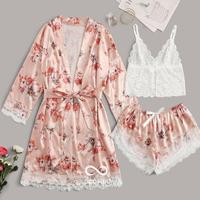 Gambar ROSE LINGERIE SET 3 BRA CELANA & KIMONO ROBE Satin Korea Mewah Elegan dari PT ASFIRIYAH INTAN undefined 1 Tokopedia