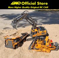 Gambar 4WD Remote Control Excavator Toy Radio Controlled RC Dump Truck Vehicle Crawler Bulldozer Construction Car Gifts for Kids Boys dari hsvsvaj shop91 undefined 2 Tokopedia