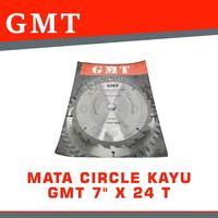 Gambar Mata gerinda Mata Circle GMT 7x24T / Mata Pisau Circular Saw Kayu 7 Inch 24 T Mata Potong Gergaji Kayu 7" 24 dari CV.DJOYO UTOMO undefined 1 Tokopedia